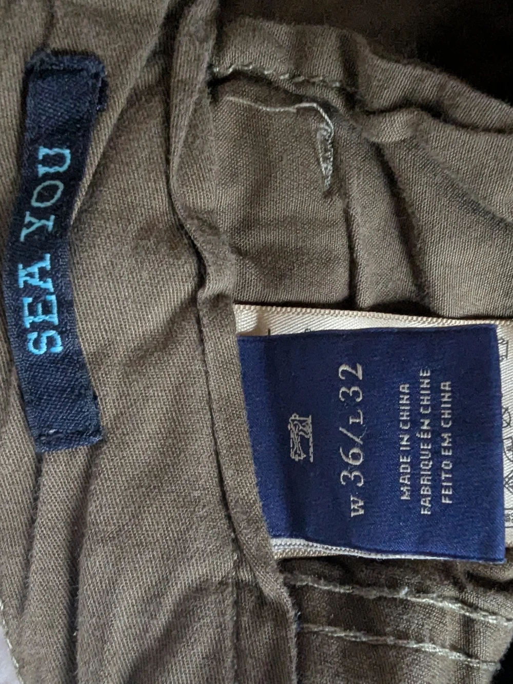 Scotch & Soda Men's Olive Green Chino Pants - Picture 4 of 4